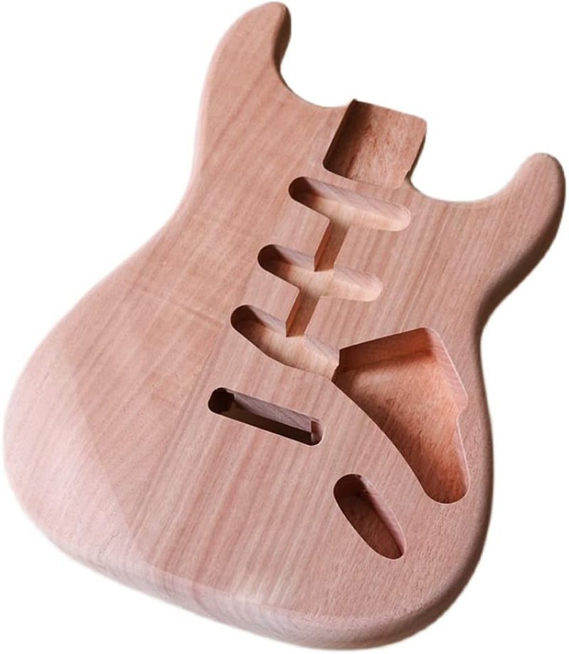 JD.Moon Electric Guitar Body for Fender Strat Guitar Accessory DIY Stratocaster Guitar Body Unfinished Mahogany - Image 1